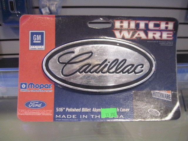 New in package cadillac oval metal hitch cover 