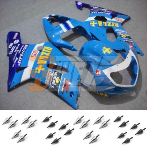 Bolt kit & injection fairing kit bodywork for suzuki gsx r 1000 k1 2001 2002 af