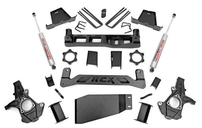 Rough country 264.20 - 7.5" suspension lift kit premium n2.0 chevrolet gmc 4x4