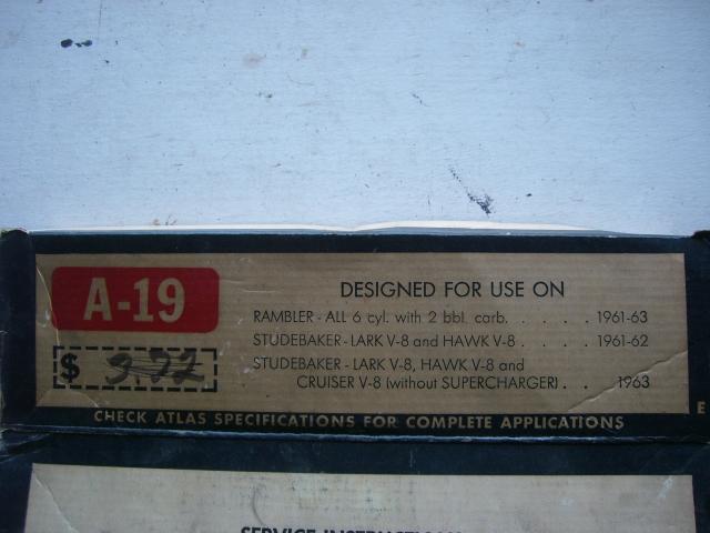 Aftermarket 1961-63 studebaker air cleaner element