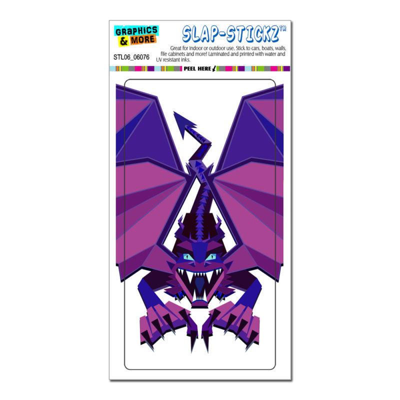 Dragon geometric purple - slap-stickz™ car window locker bumper sticker