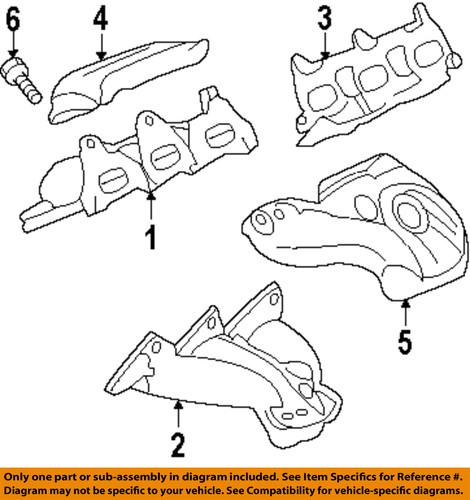 Gm oem 12593921 exhaust manifold gaskets/exhaust manifold gasket