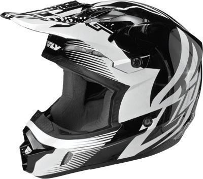 Fly kinetic inversion helmet black/white s 73-3341s