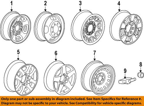 Gm oem 9596070 wheels-wheel nut