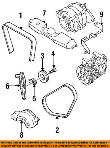 Subaru oem 73323ac000 accessory drive belt/v-belt/fan belt