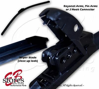 Passenger side - 1 pc 18" 450mm bracketless bayonet arm wiper blade (single/one)