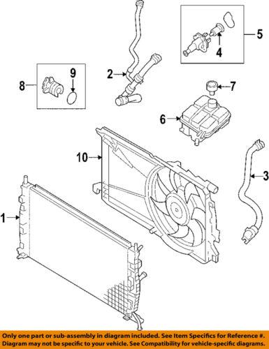 Mazda oem lf8b15350b engine coolant recovery tank-reservoir tank