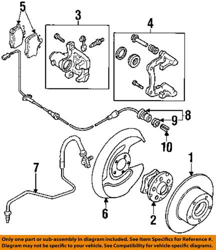 Volkswagen oem 4a0615601a disc brake rotor/rear brake rotor/disc