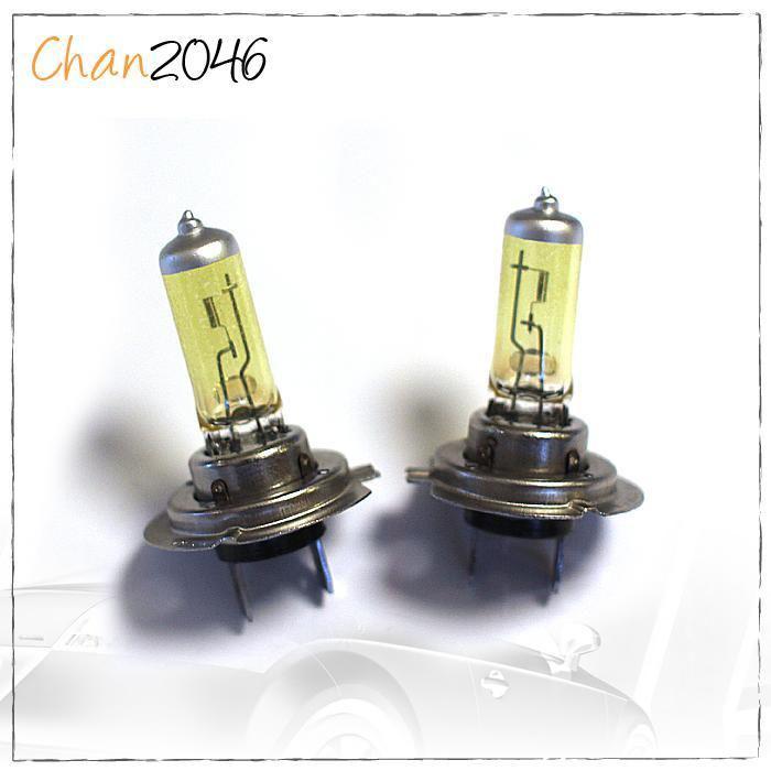 H7 super yellow 55w 3000k halogen low beam bulbs 04 05 06 07 08 09 mazda 3