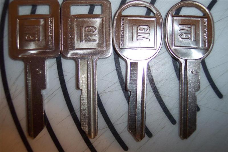 4 gm oem keys for all 70-74-78-82 cars/trucks/suv's j&k #3