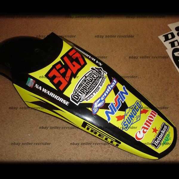 Rear fender decal for suzuki drz 400 drz400sm