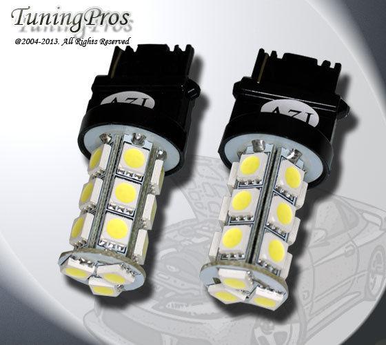 (1 pair) set of 2 pcs backup reverse 3156 18 smd white led light bulbs