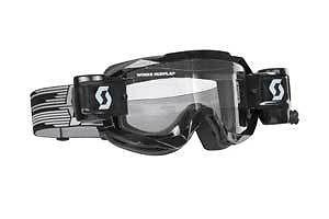 New scott hustle w/ works film system adult goggles, black, one size