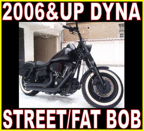 Vance & hines big shots staggered exhaust black all 2006-2011 harley dyna models