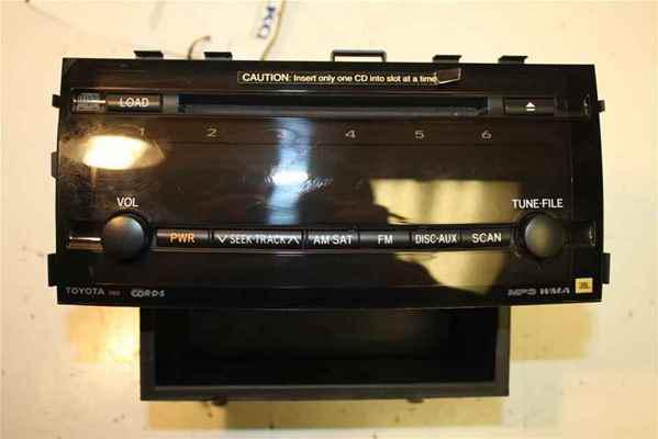 09 toyota prius am xm 6 disc cd radio 51825 oem lkq