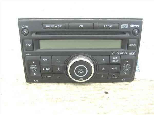 07 08 09 nissan versa cd 6-disc mp3 player radio oem