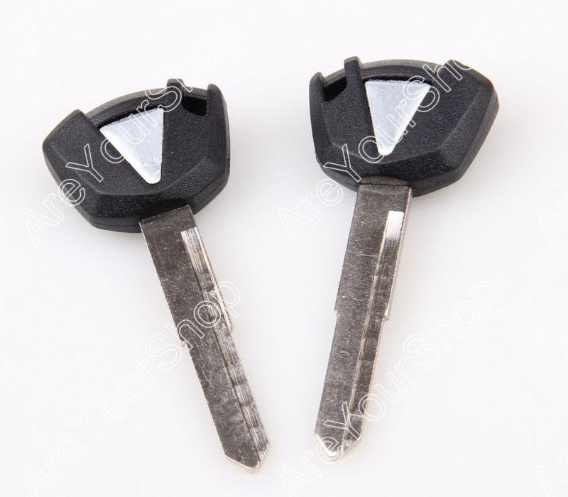 2pcs blade blank key motorcycle kawasaki zr 750 1000 1100 1200 zx 600 636 1200 b