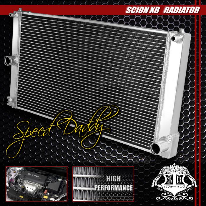 Dual core 2-row aluminum racing radiator 08-11 scion xb t2b bb 1nz/2zr/2az-fe mt