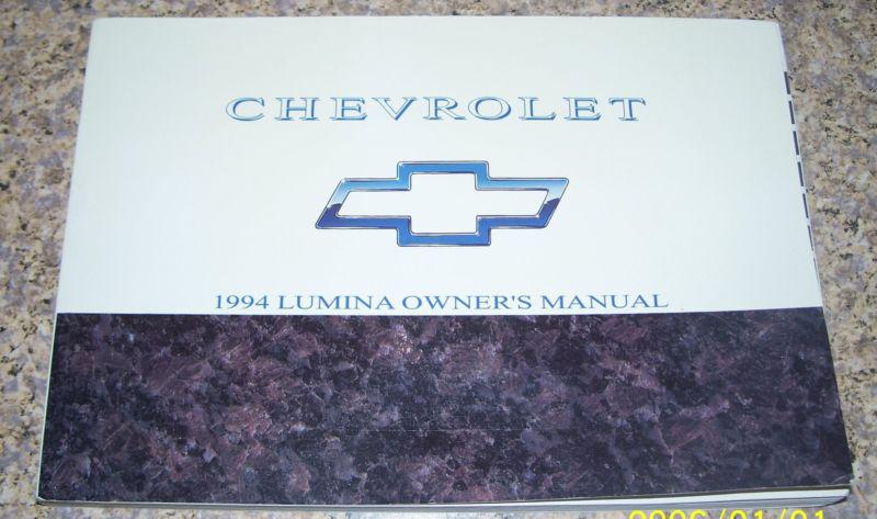 1994 94 chevrolet lumina owners manual