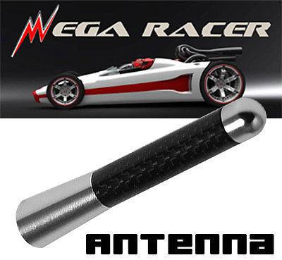 Mercedes benz 3" in/76mm jdm silver carbon fiber universal screw short antenna