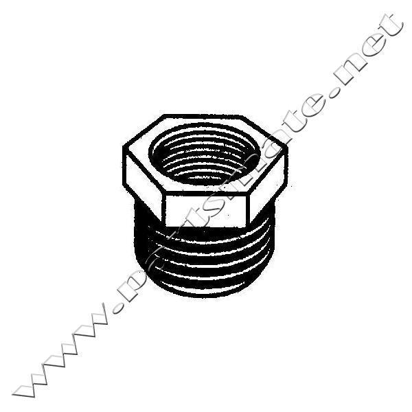 Midland metals 28668w plastic hex bushings / hex bushing 3/4x1/2