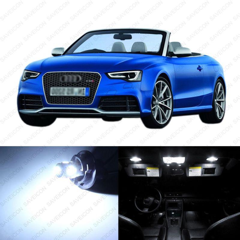 4 x white led interior light package for 2009 - 2013 audi a5 s5 8f7 convertible