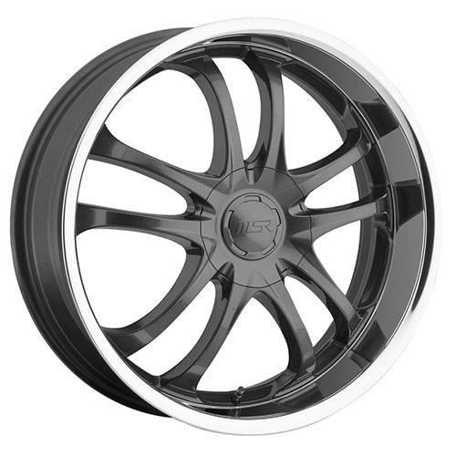 20" msr 085 grey 4x4.25 & 225-30-20 tires focus contour mystique wheels rims