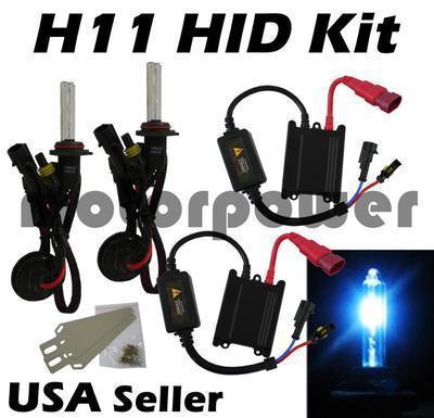 H11 30000k 30k blue hid xenon ac conversion slim kit #dk1 low beam lamp light