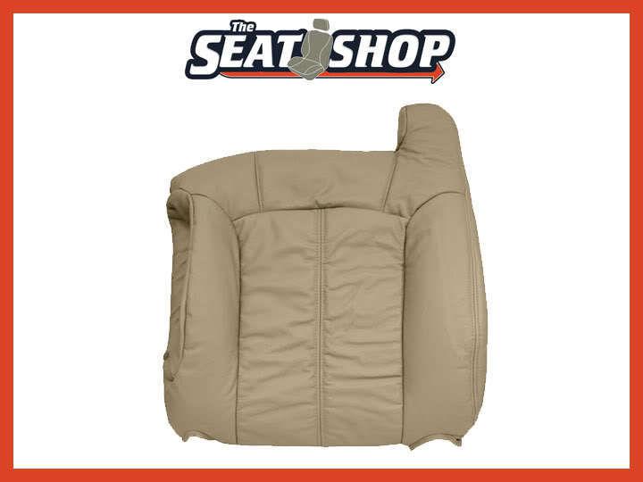 00 01 02 chevy suburban tahoe shale w/ tan trim leather seat cover lh top