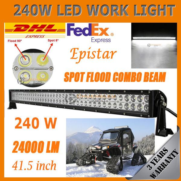 240w work light off-road epistar led driving 24000lm atv 4wd awd pickup van suv