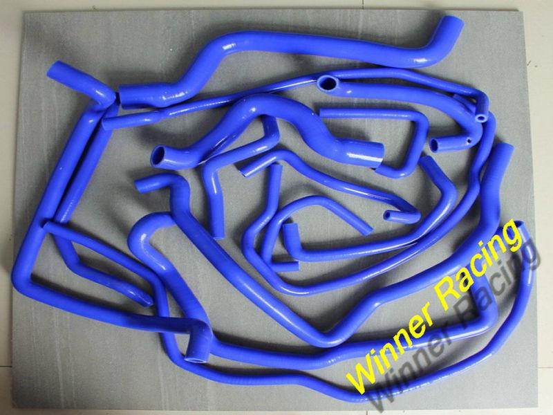 15pcs blue silicone water/coolant hose renault 5 r5 gt turbo 1988-1991 89 90 91