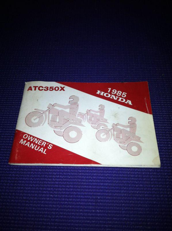 Honda atc 350x 350 x atc350x oem owners manual 85