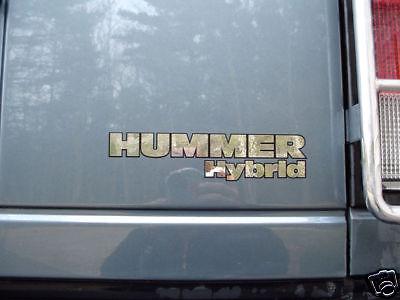 H3 h2 hummer hybrid chrome decal!