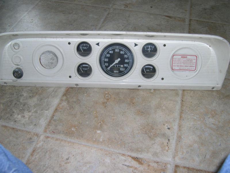 1960 ford truck gauge panel with gauges 62 63 64 65 66 67