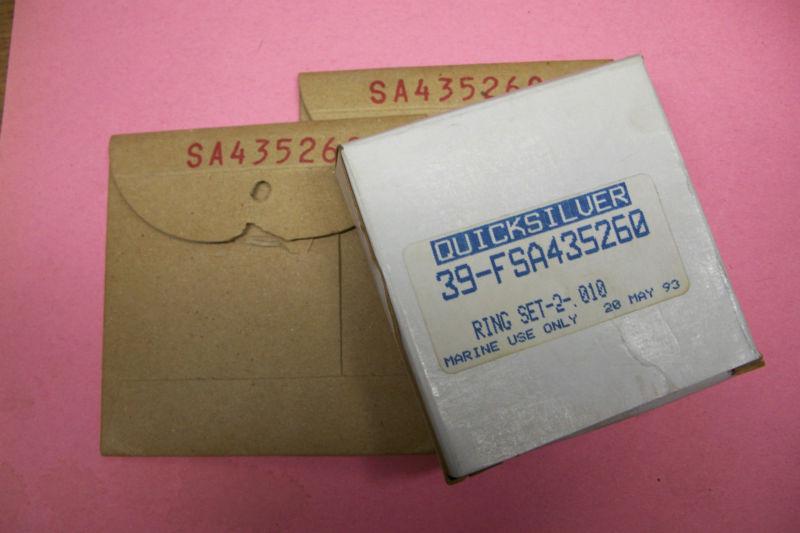 Chrysler outboard piston rings fsa435260 new old stock  +.010  -  3 sets