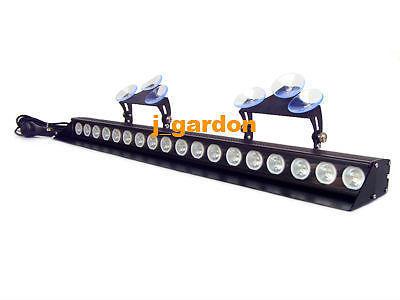 New dc12v emergency 18 leds 3w windshield strobe light lightbar