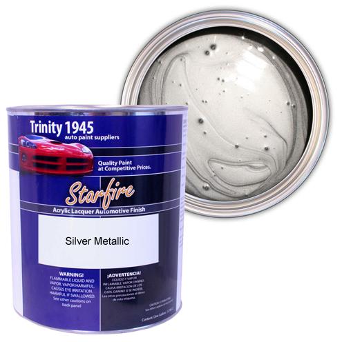 1 gallon silver metallic acrylic lacquer auto paint