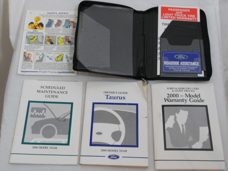 2000 ford taurus owner's manual w/case oem free shipping