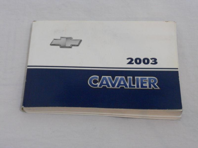 2003 chevrolet cavalier owner's manual oem free shipping