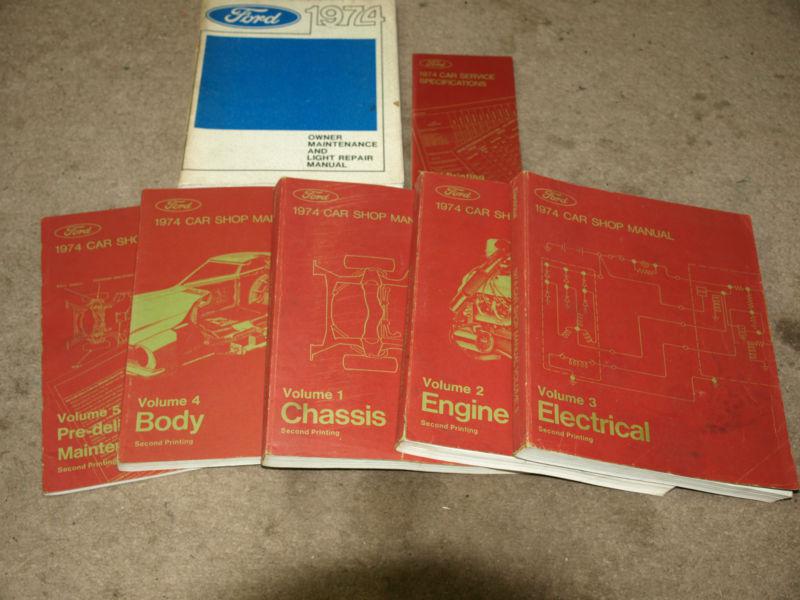 1974 ford car shop manuals