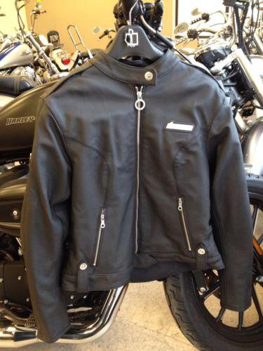 Icon hella leather motorcycle jacket black women's xl