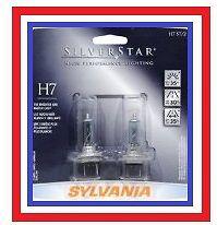 Sylvania silverstar high performance h7 st/2 headlight lamp set of 2 ~ new ~