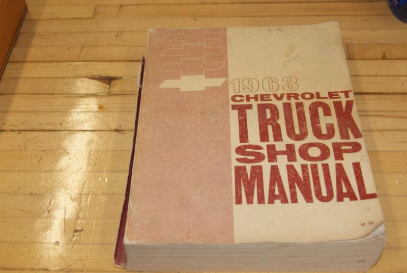 Vintage chevrolet truck 1963 shop service manual st 22