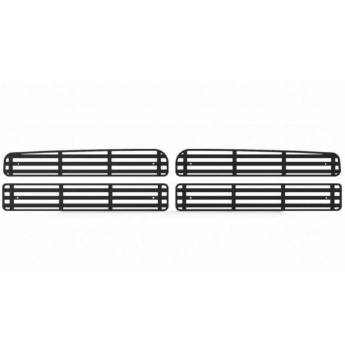 Dodge ram 94-02 black horizontal billet front metal grille trim cover insert