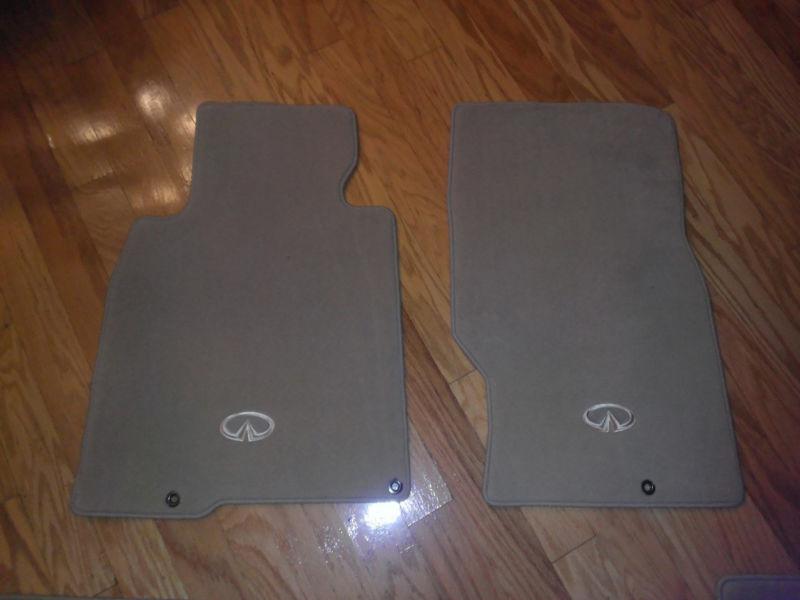 Brand new factory oem infinity g37 full set of tan mats, front and rear 