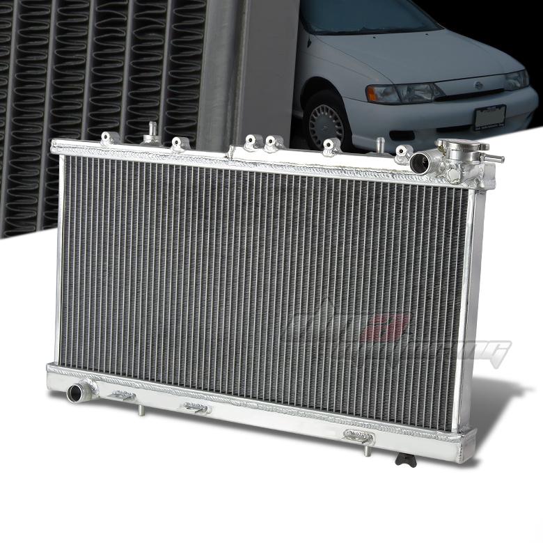 91-99 nissan sentra se gle gxe xe b13/14 1.6l 2row full aluminum racing radiator