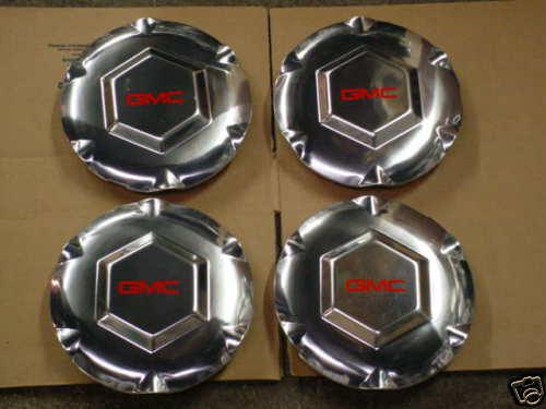 02 03 04 05 06 07 gmc envoy 17" 6 spoke polish wheel center caps 4