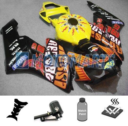 Bundle inj fairing kit with brake fluid reservoir for honda cbr 1000 rr 04 05 bm