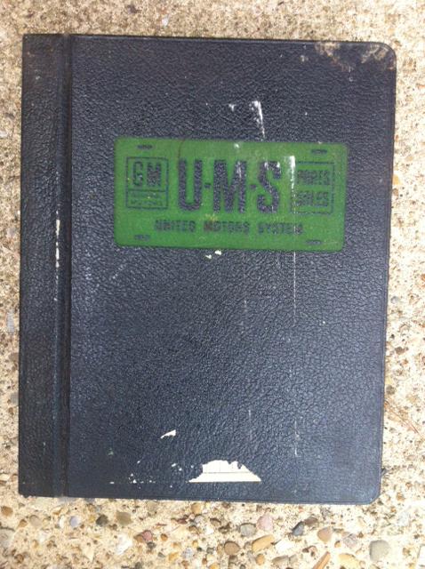 1950's general motors ums bearing catalog book united motors system parts sales