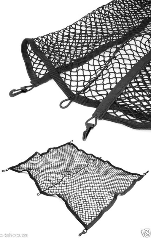 Honda cr-v 2012 2013 2014 rear trunk black elastic mesh cargo net 4 hooks